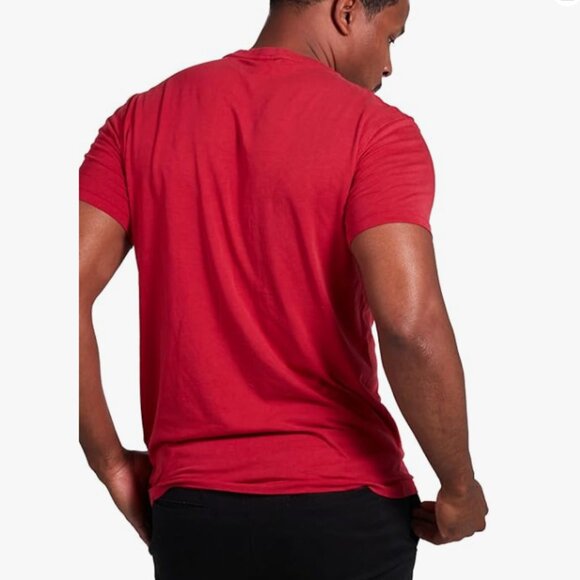 Men's Onno Short Sleeve Bamboo T-Shirt Earth Red - Picture 2 of 4